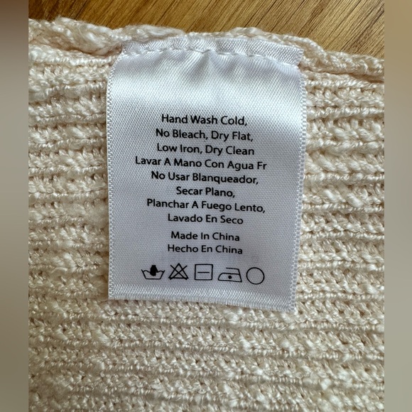 Gold Sweater Crop Top size small - Picture 4 of 5